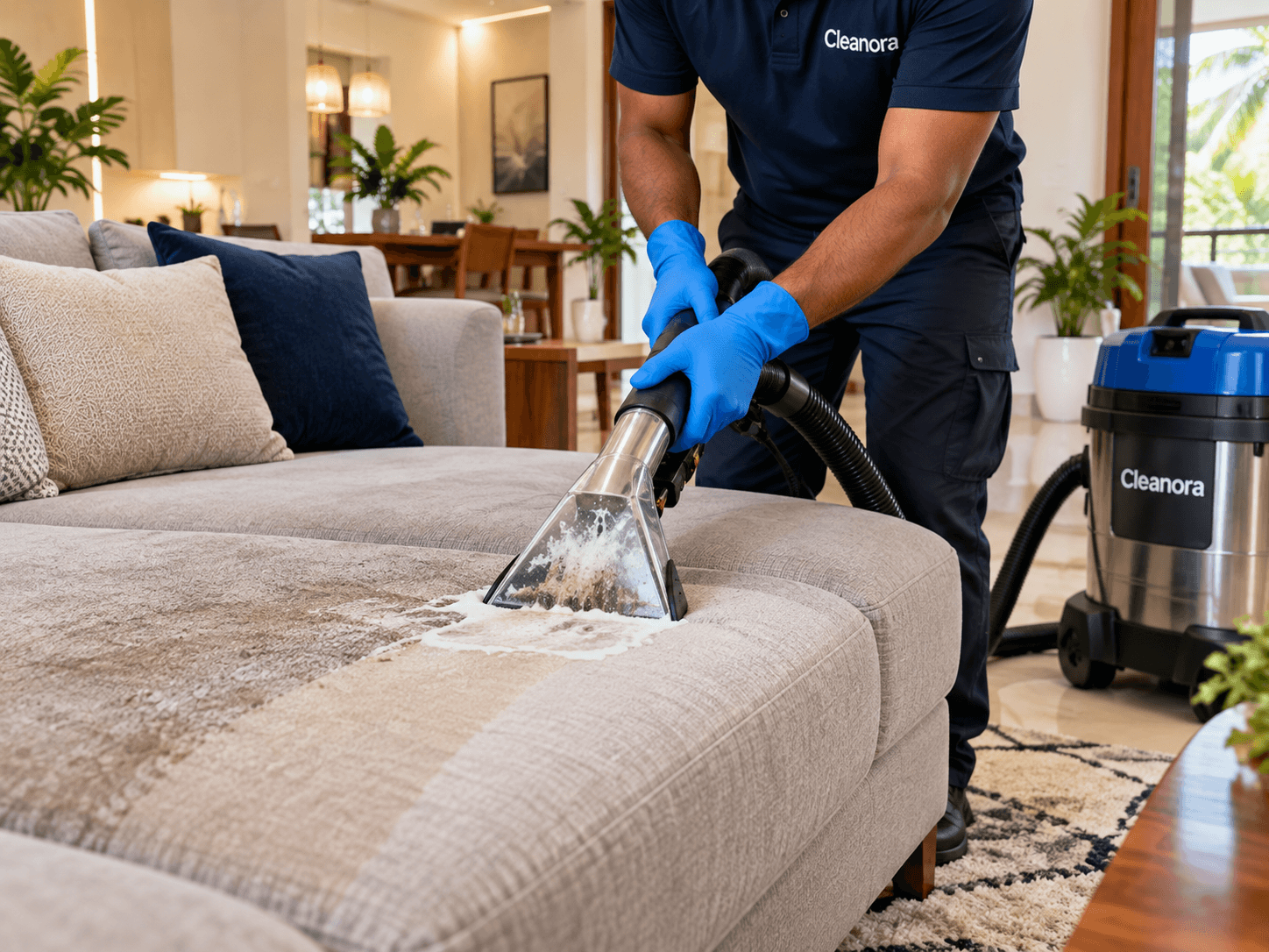 Sofa & Carpet Cleaning - Cleanora Kannur