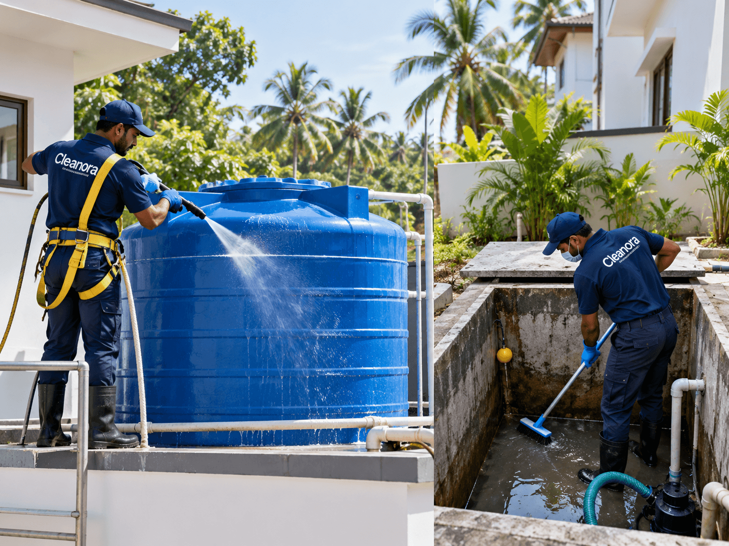 Water Tank Cleaning - Cleanora Kannur